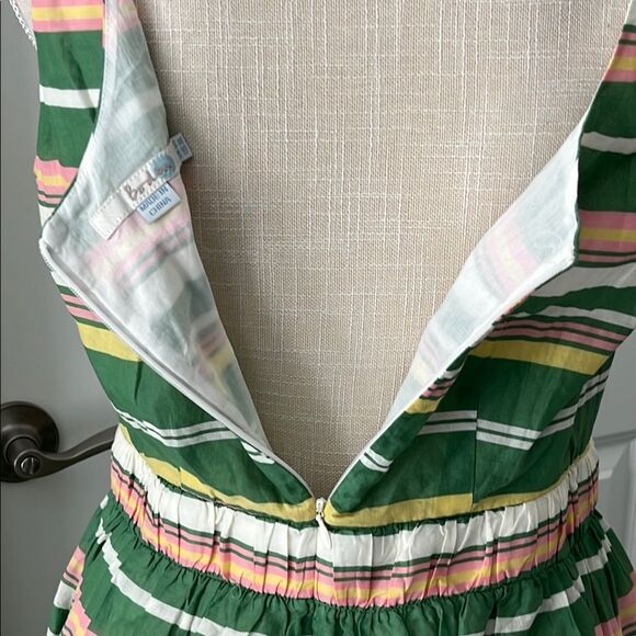 Boden Green & Cream Striped Sleeveless Sundress Pockets !NWOT SZ US 8 L - Picture 9 of 12